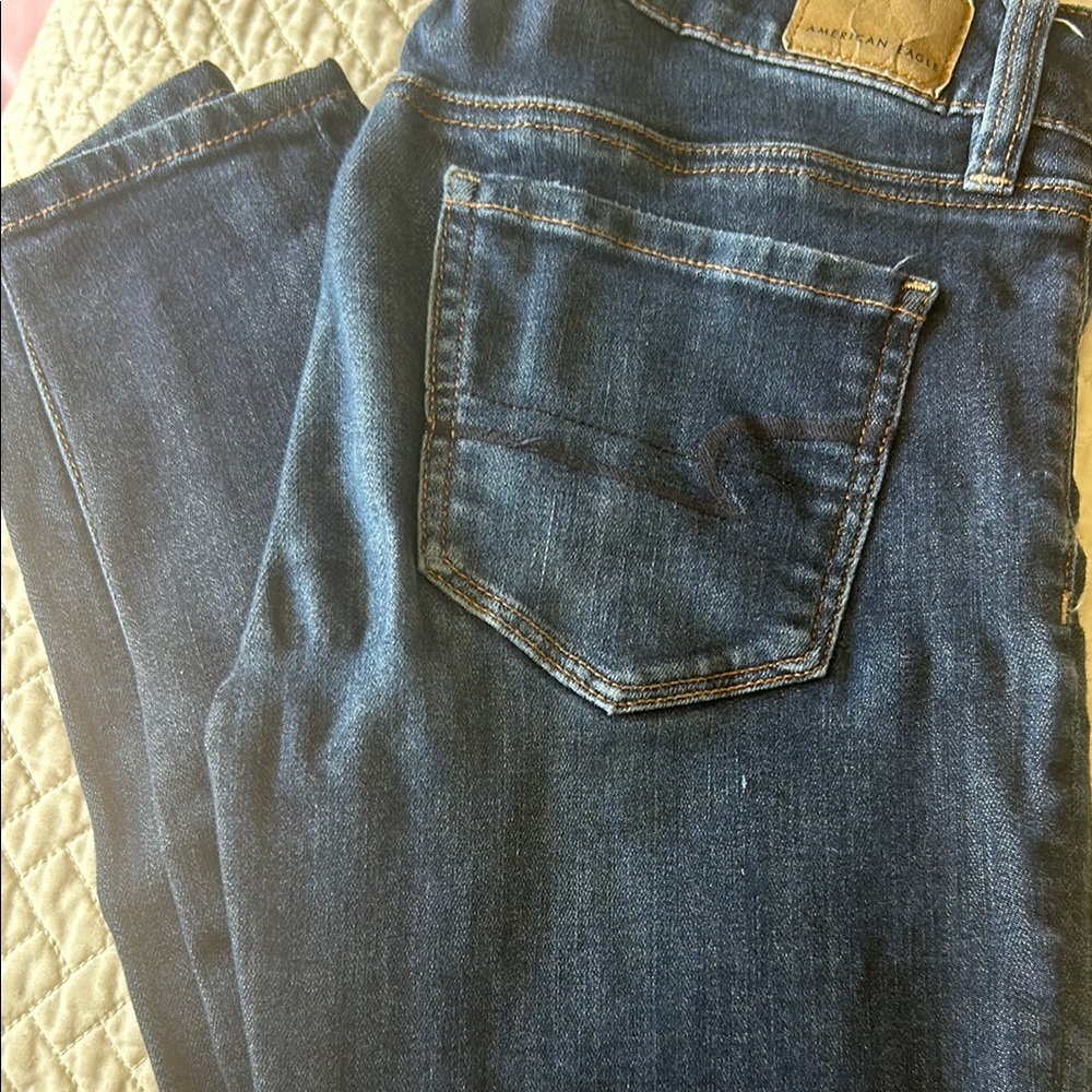 Dark Blue Denim Jeans